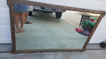 Very large vintage mirror