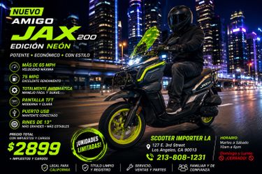 Amigo Jax 200 Edición Neón con Inyección Electrónica