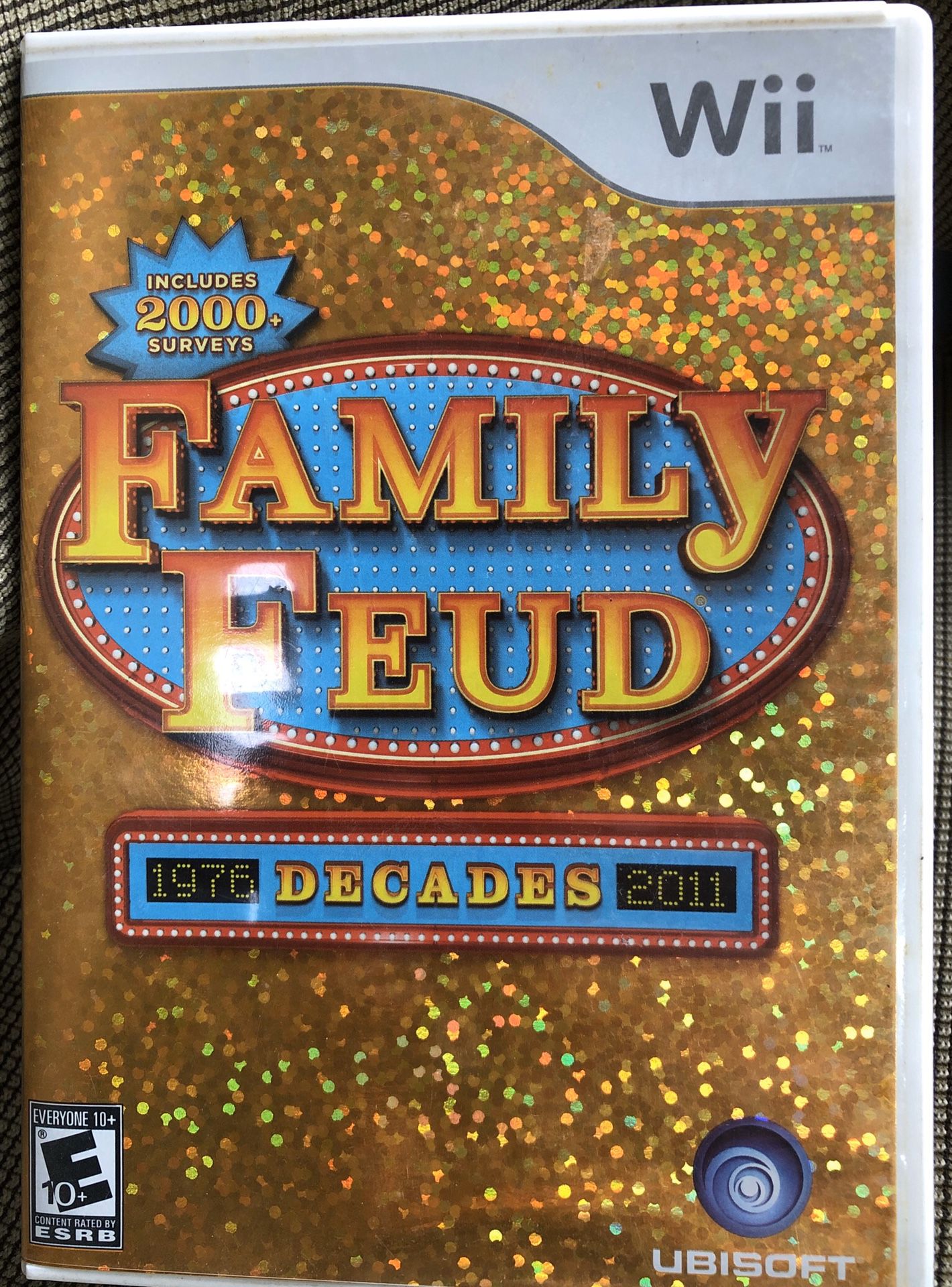 Family Feud Decades Nintendo Wii Disc & Manual Tested Works