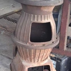 Antique Iron Woodburning Stove 