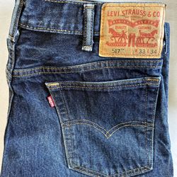 Levi’s 517 Boot Cut, 33 x 34, Lightly Worn