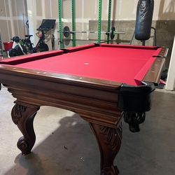 Pool Table Hand Carved OBO