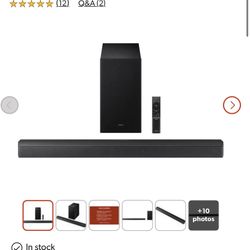 Powered 3.1-channel sound bar and wireless subwoofer system with DTS 