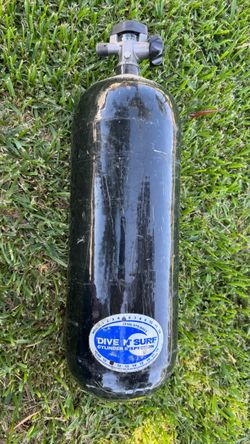 Black Scuba Diving Tank with Valve