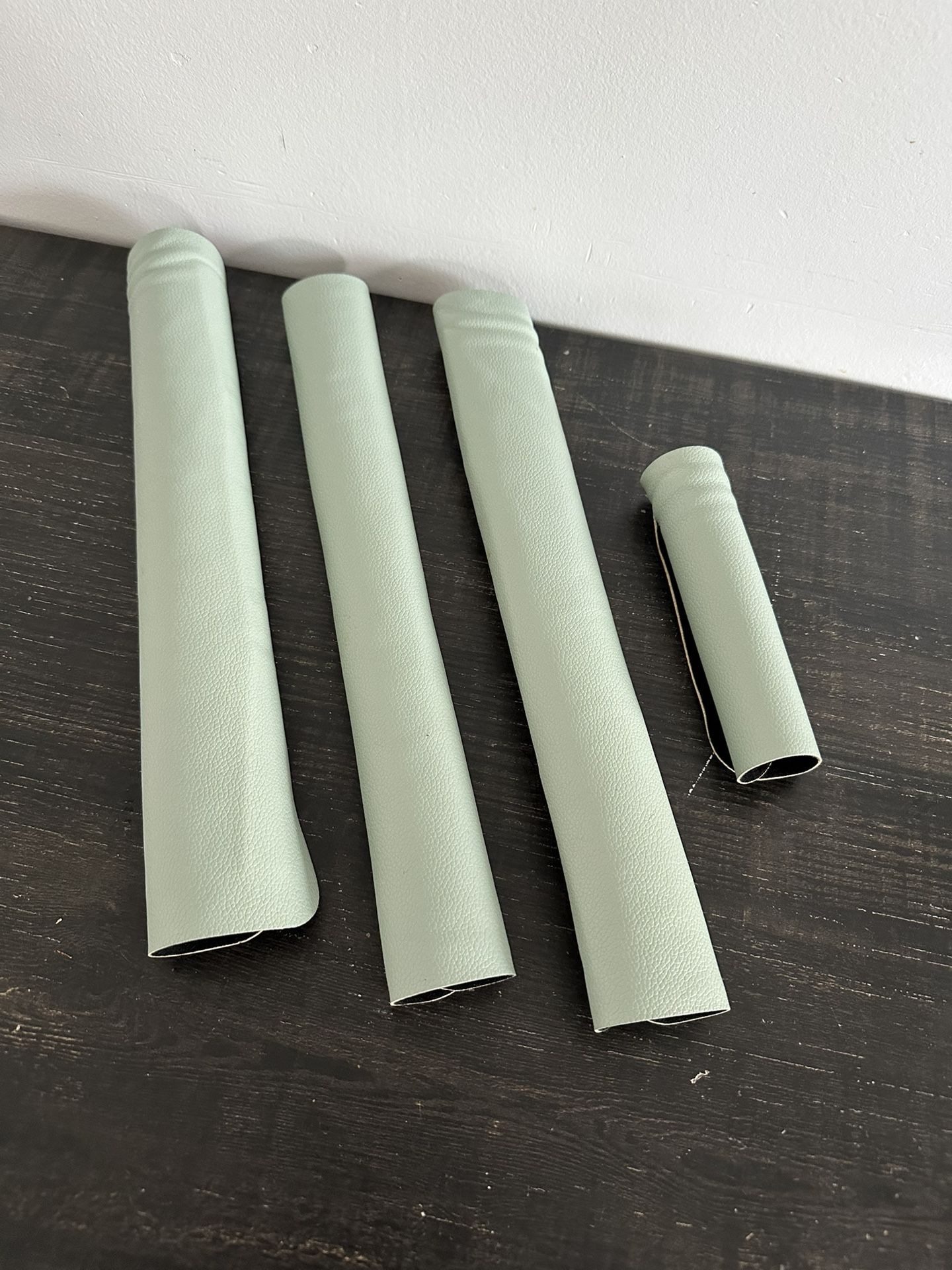 Leather Refrigerator Handle Covers Mint Green
