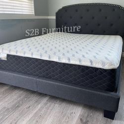 Queenn Size Button With Orthopedic Matres!!!!
