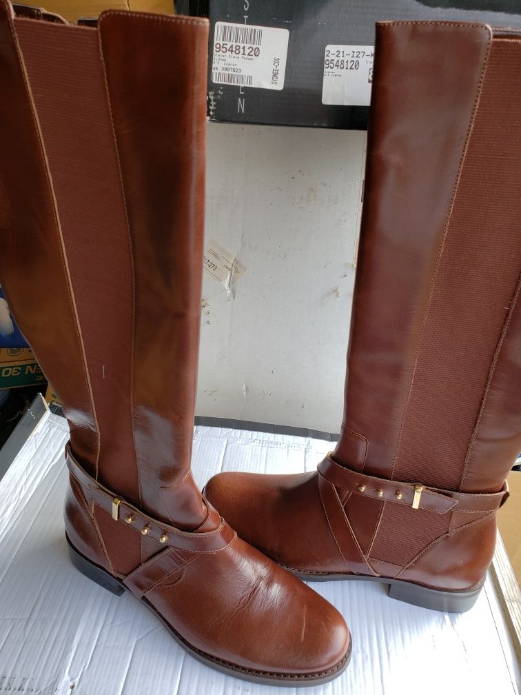 Boots, Cognac color, size 8.5 M, Brand New
