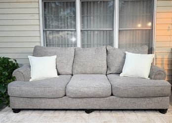 Modern Gray Sofa – Deep Cleaned – Excellent Condition