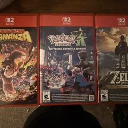 Switch 2 Games,Pokémon ,Zelda,Donkey Kong, Original Games