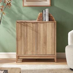 Fluted Cabinet with Storage