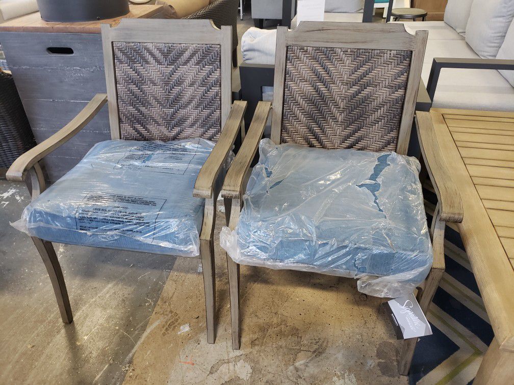 2 brand new outdoor patio furniture chairs tax included delivery available