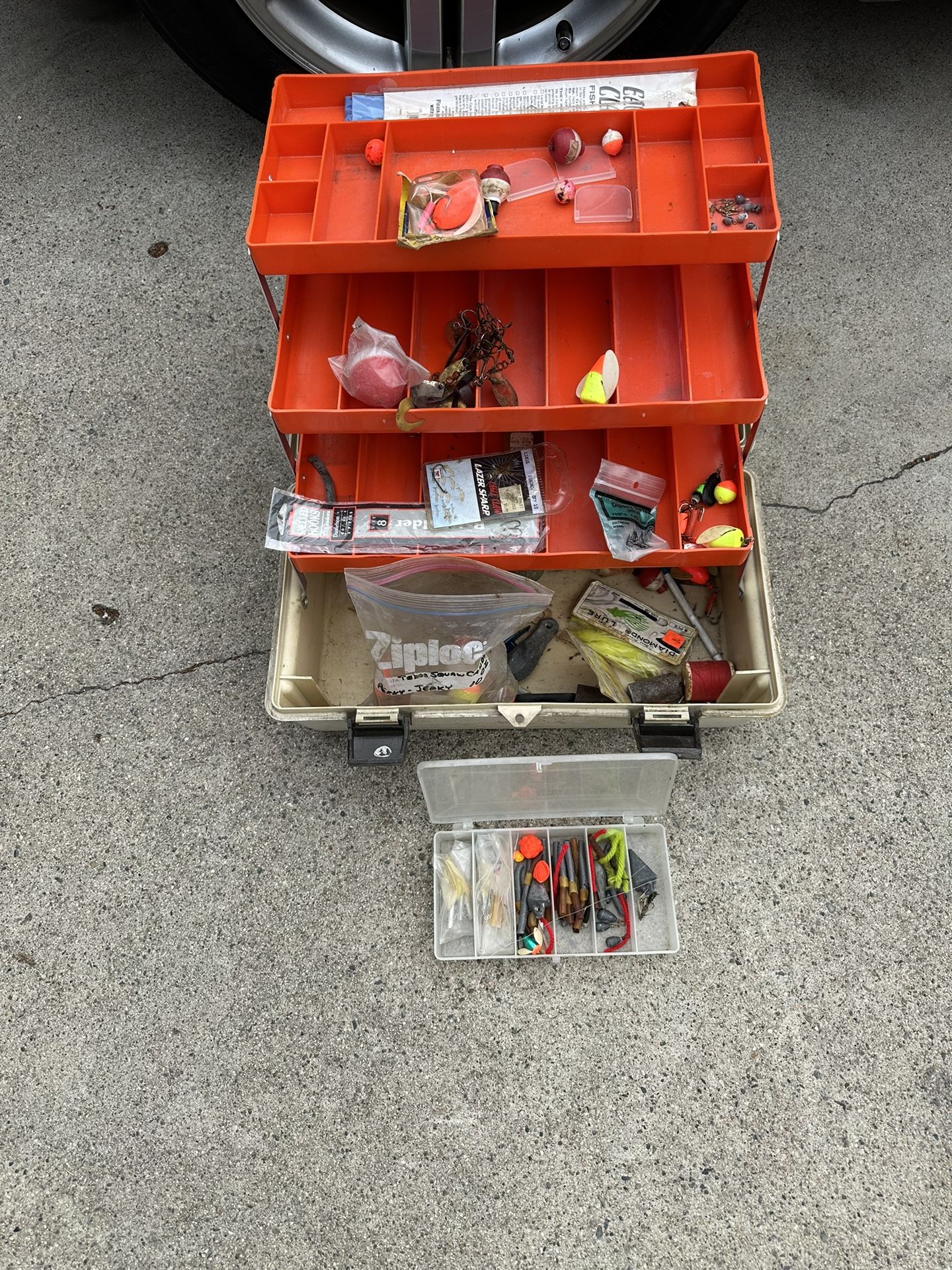 Fishing Tackle Box Adventure In Good Used Condition