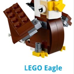 NEW LEGO American Eagle Bird Build Up Block Bricks Toy