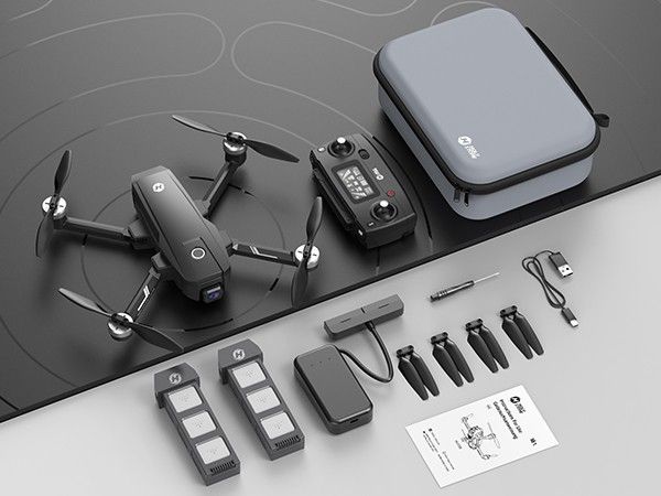 DRONE Holy STONE HS720E Complete 2 Batts, Charger Case Spare Parts Etc