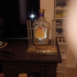 Crown Royal Collectible Stand With Bottle Display 