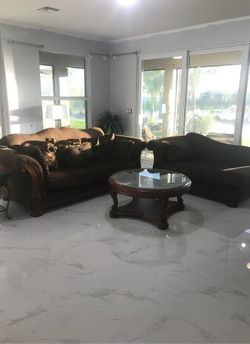 Couch/Sofa and Chaise Living Room Set