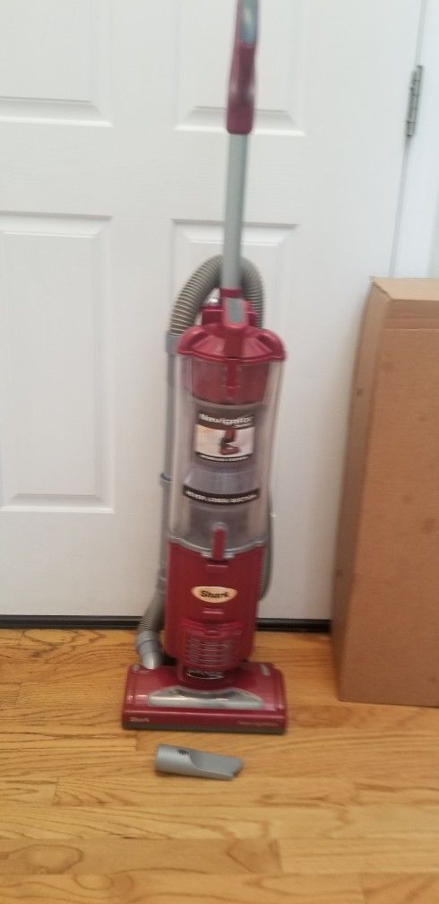 SHARK VACUUM WITH ATTACHMENTS , AMAZING POWER SUCTION. , WORKS EXCELLENT ,