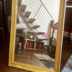 Gilded Art Deco Syled Antique Mirror  