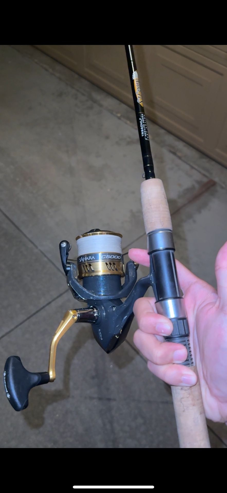 shimano sahara with st croix rod