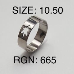 Stainless Steel Ring Band: Size-10.50/RGN-665