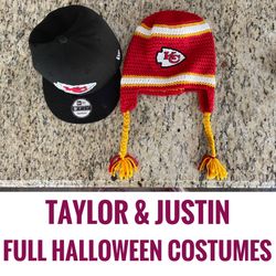 Taylor And Justin Halloween Jersey, Wig, Cap And Hat
