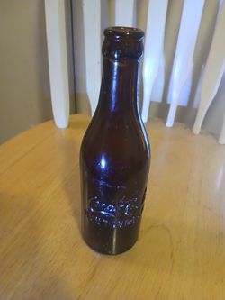 Antique Amber Coca-Cola Huntsville Ala bottle