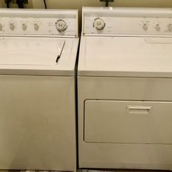 Kenmore, washer and dryer color white