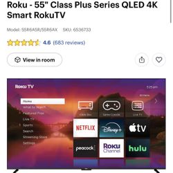 ROKU - 55” Class Plus QLED 4K Smart TV | Description