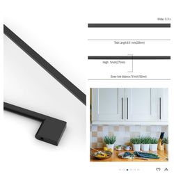 10Pcs 7.5 Inch(192mm) Matte Black Kitchen Cabinet Handles, Cabinet Pulls Kitchen Cabinet Hardware for Cupboard Drawer Handles Dresser Pulls10 PCs