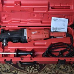 Milwaukee 13 Amp Electric 1/2 in. Super Hawg Hole Hawg Right Angle Drill. Like New No Low Offers/Trades, Pls.  Pick up in Burien Only Yes Available 
