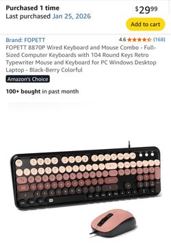 Keyboard and mouse
