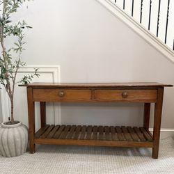 Antique Primitive Console Table 