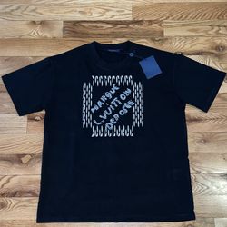 LV Shirt Black Silver Men’s Size Large Brand New