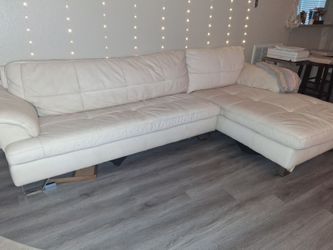 Ashley leather  2 piece sectional  w/ loveseat