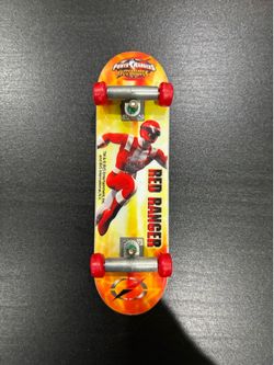 Power Rangers Red Ranger 96 MM Finger Board Skateboard (2000s)