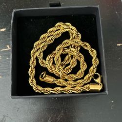 Gold Plated Rope Chain