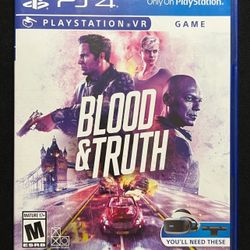 Blood & Truth Ps4 Vr