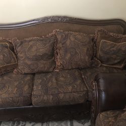 2 Sofas And Cheir Good condition