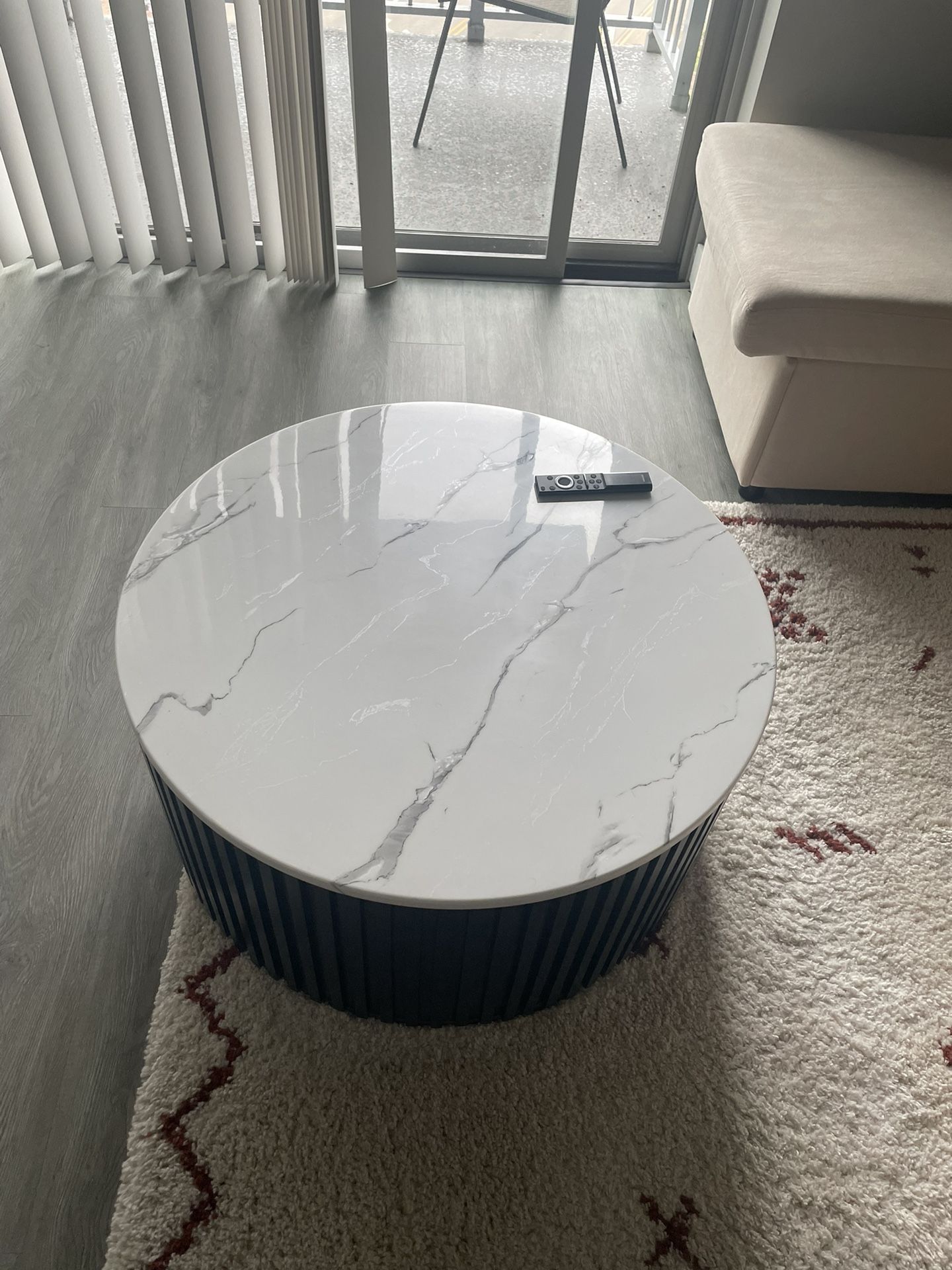Black And Marble Coffee Table