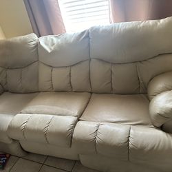 Leather Recliner Couch