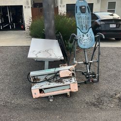 FREE, Table, Tile Saw And Teeter Hang Up