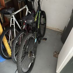 3 Bikes (2  TREK And 1  SCHWINN )