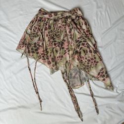 Swirl Leopard Skirt
