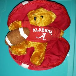 ALABAMA FOOTBALL with Small Teddy Bear