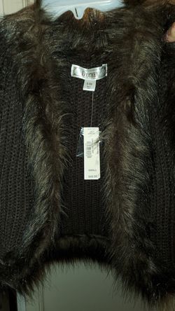 Fur brown vest