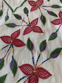 New With Embroidery Top, And Pant Piece.