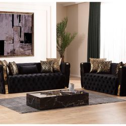 Brand New Elegant Naomi Sofa Loveseat 