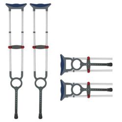 “New”Lightweight Aluminum ,adjustable Crutches )W/soft Under Arm Pads (adults & Teens)4ft6”-6ft6”(300 Lbs) 