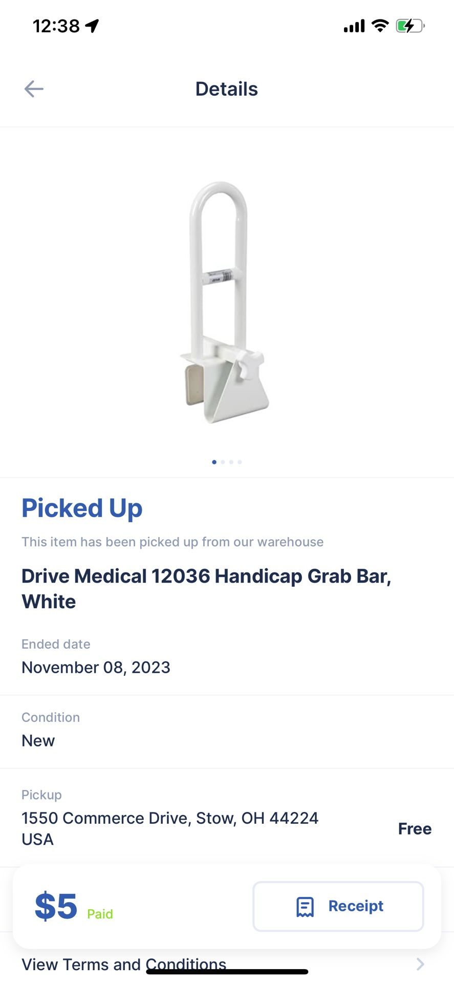 Tub Grab bar