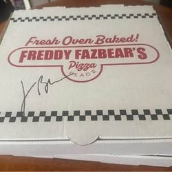 Signed Five Nights At Freddys Pizza Boxes